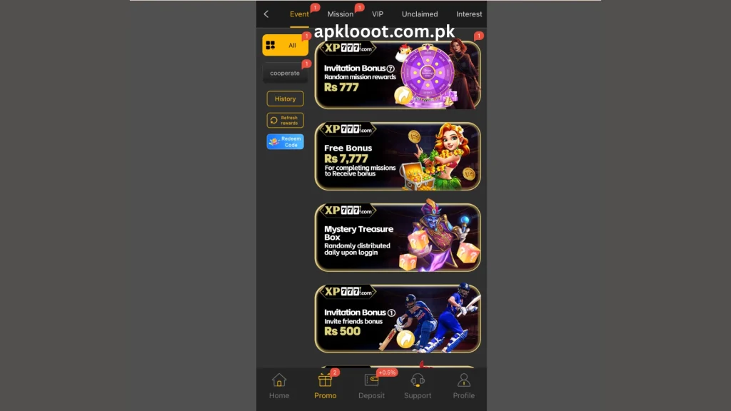 Login XP777 Game