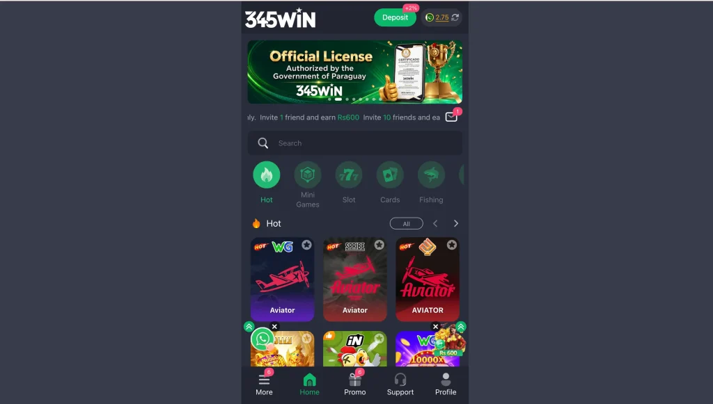 345Win Game