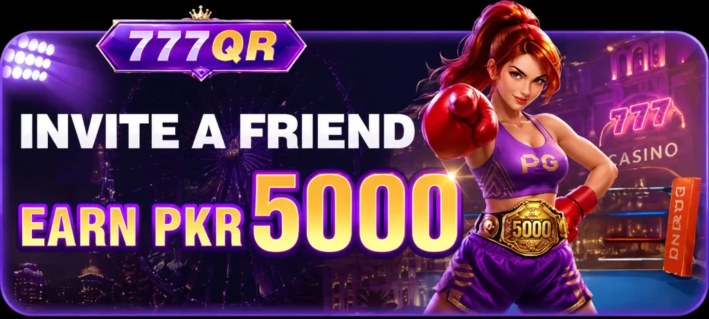 777QR Game bonus banner showing available rewards and promotional offers