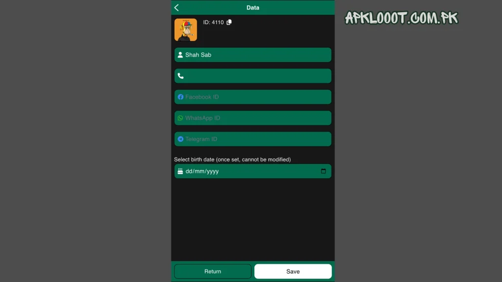 99EF Game account dashboard showing deposit, withdrawal, transaction history, and profile management features.