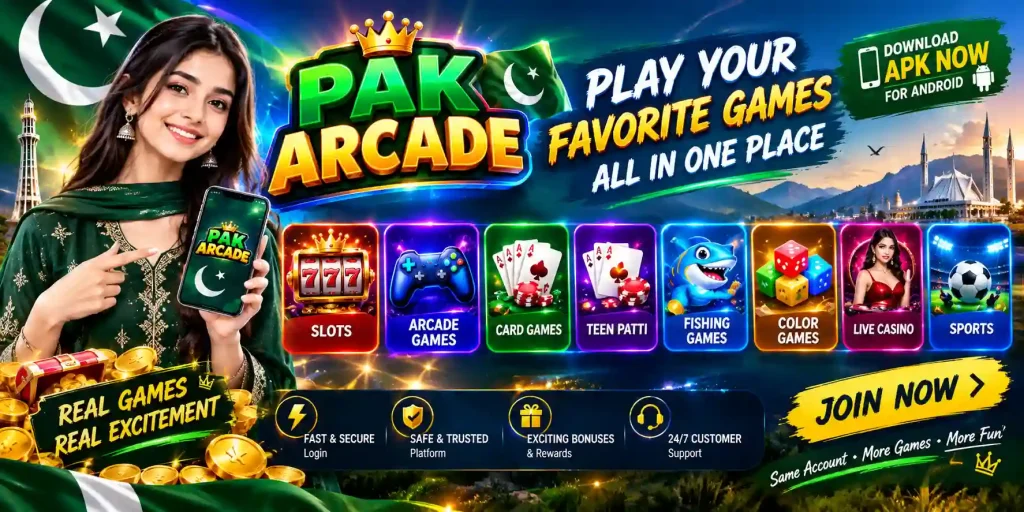 PAKArcade Game mobile gaming platform with slots cards fishing and sports games